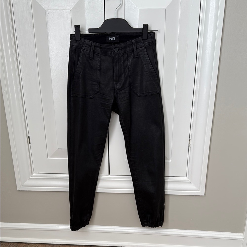 PAIGE Black Cargo Jeans Modern Fit